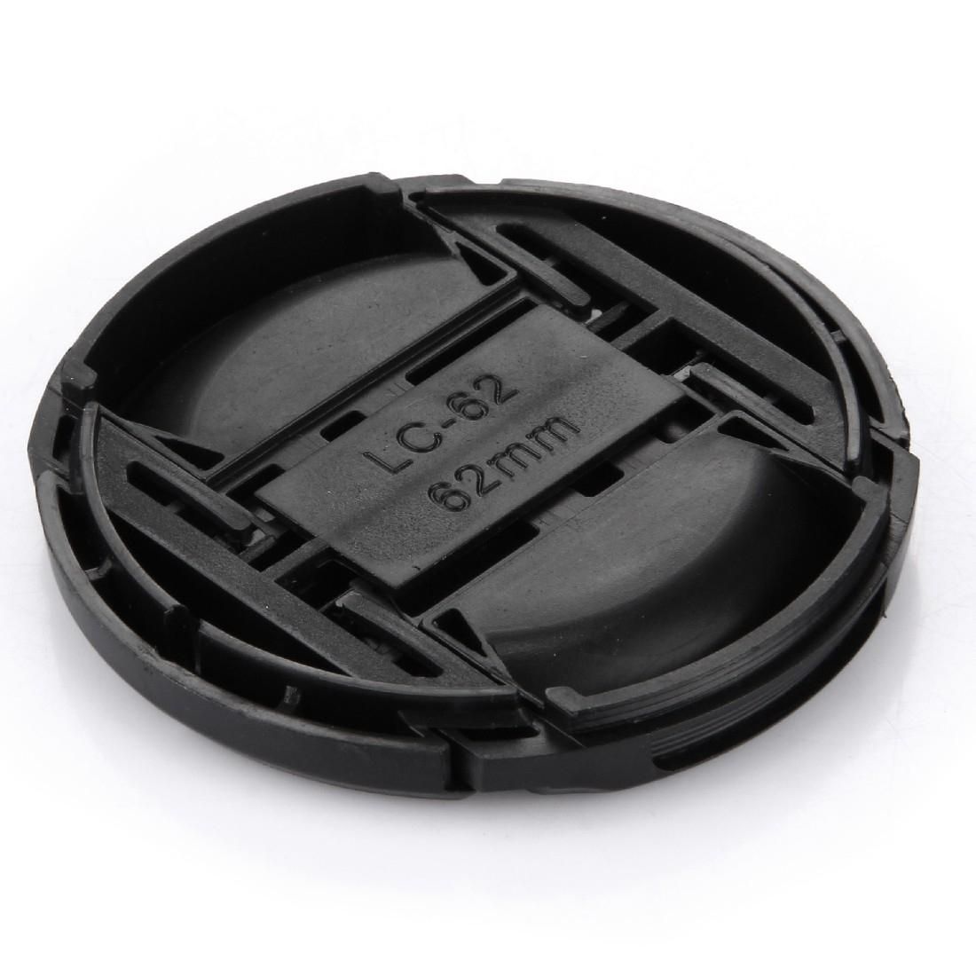 62mm Center Pinch Camera Lens Cap (Black)