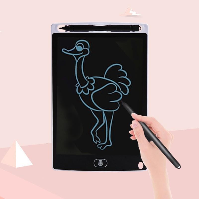 8.5 inch LCD Handwriting Board Children Drawing Graffiti Handwriting Board, Style:Monochrome, Frame Color:White