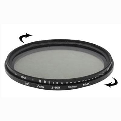 67mm ND Fader Neutral Density Adjustable Variable Filter ND 2 to ND 400 Filter (Black)