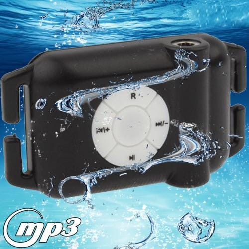 8GB Waterproof Swimmer USB MP3 Player with Earphone and FM Radio Function , Baby Blue (Black)