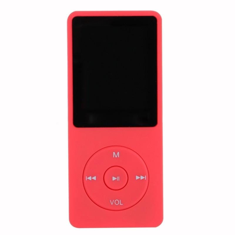 Fashion Portable LCD Screen FM Radio Video Games Movie MP3 MP4 Player Mini Walkman, Memory Capacity:8GB (Red)