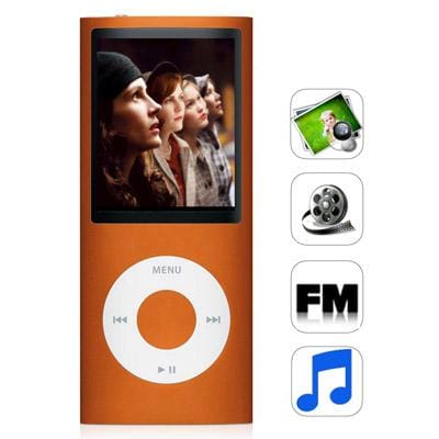 2.2 inch TFT Screen 8GB Pod 5th Style MP4 player with Camera, Support FM Radio, E-Book, Games (Orange)
