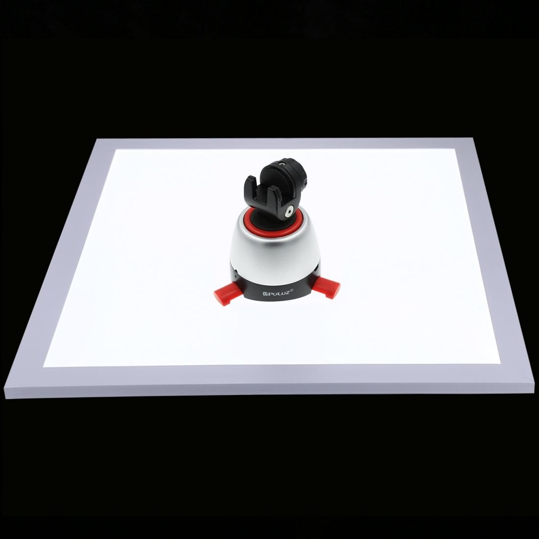 PULUZ 1200LM LED Photography Shadowless Light Lamp Panel Pad with Switch, Acrylic Material, No Polar Dimming Light, 34.7cm x 34.7cm Effective Area (Style3)