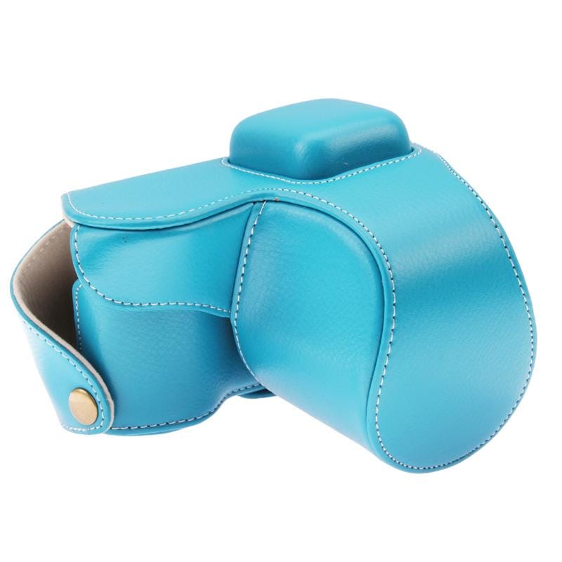Detachable Leather Camera Case Bag for Samsung NX2000 (Blue)