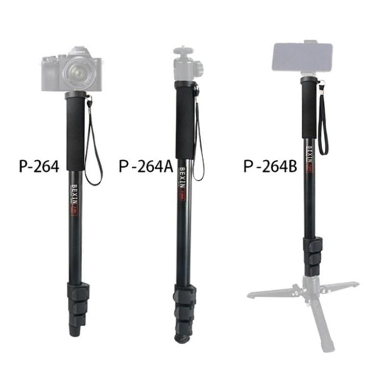 BEXIN P-264 Portable Mobile Phone SLR Camera Photography Monopod Holder Selfie Mount Alpenstock Pole