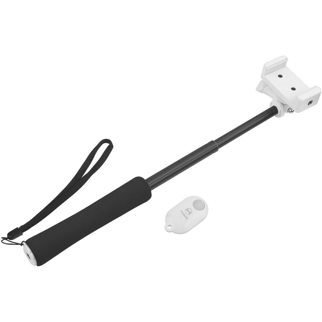 Mcdodo MSS-0292 mini Adjustable Bluetooth Wireless Self-timer Handheld Selfie Monopod with String for Smartphones, Stick Extension Length: 19cm - 50cm, Clip Extension Length: 5.5cm - 10cm (Magenta)