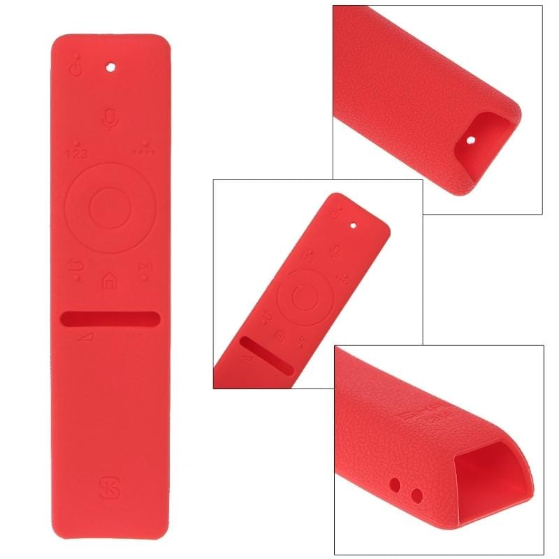 Silicone Protective Cover Case for Samsung Smart TV Voice Version Remote Control UA55KU6300J/6880J UA49KS7300 (Black)