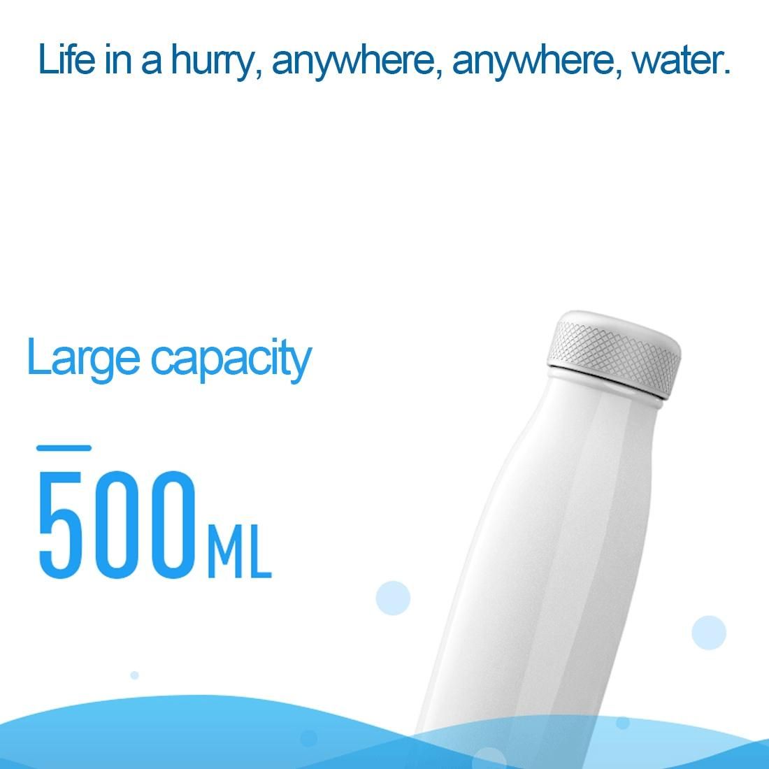 G1 500mL OLED Screen Bluetooth Smart Drinking Water Cup, Support Water Temperature Display & Drinking Water Reminder & Expired Water Reminder & Find the Cup (Purple)