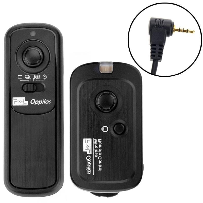 Pixel Oppilas 2.4GHz Wireless Shutter Remote Control for Panasonic DMC-FZ150 / FZ50 / FZ50K / FZ50S / FZ30 / FZ30K / FZ20 / FZ200 / L10 / L1 / LC1 / G10 / G2 / GF1 / GH2 / GH3 / G5 (Black)