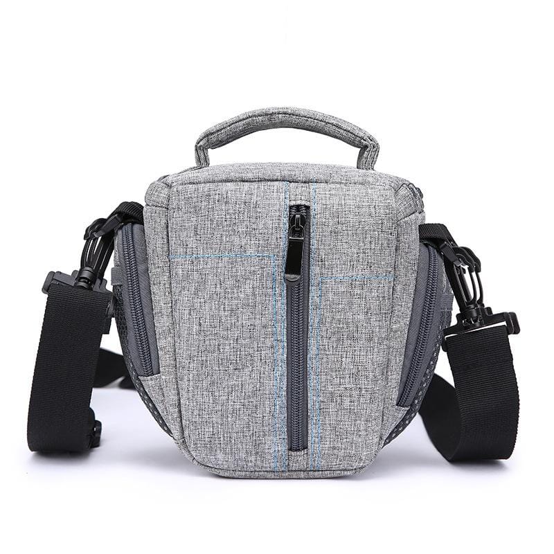 HUWANG Portable Waterproof Nylon Surface Material Outdoor Sports Sling Shoulder Bag for DSLR Cameras, Size: 20cm x 17cm x 9cm (Grey)