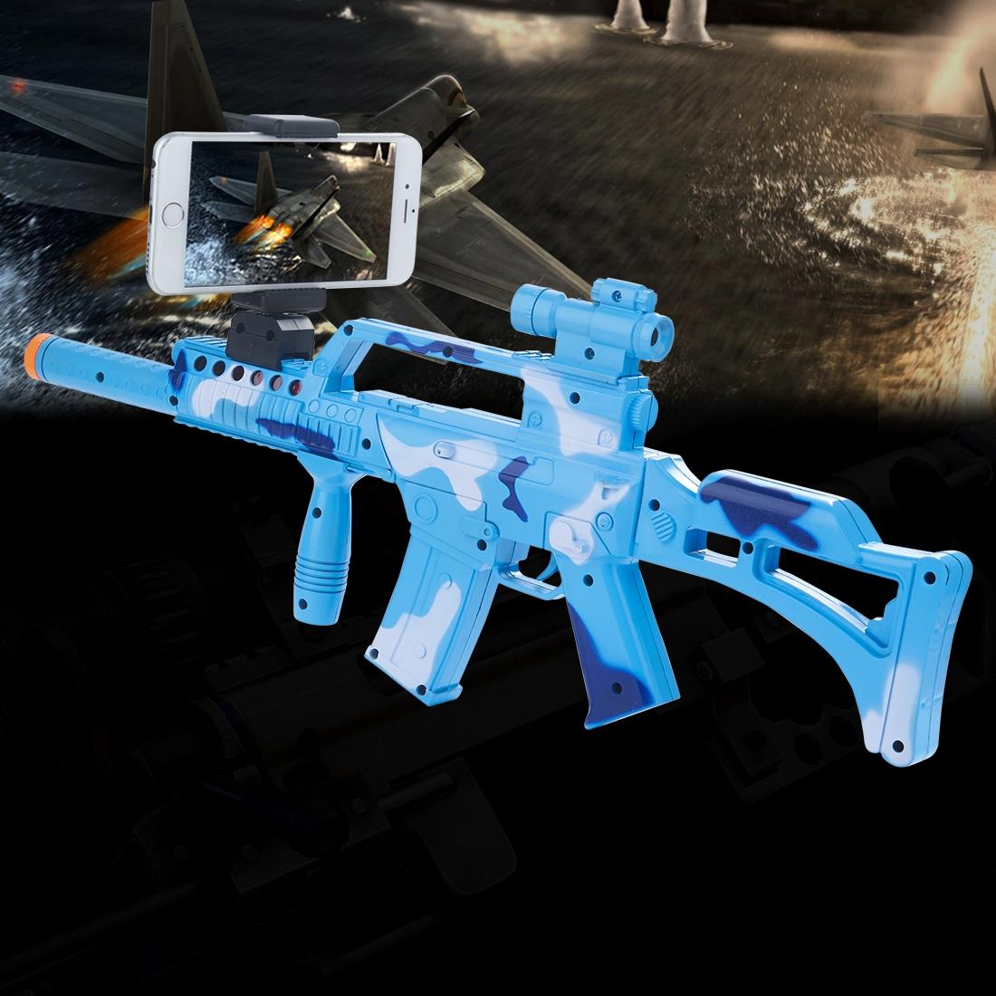 AR-3010 ABS Material Smart Bluetooth Handle Controllers AR Gun Toy for Games, Support iOS & Android Smartphones (Blue)