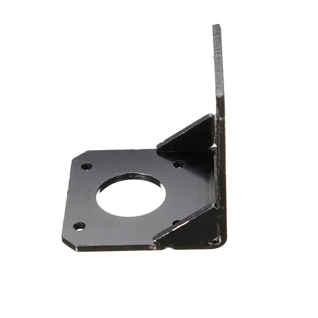LDTR-WG0262 42MM NEMA17 Stepper Motor Alloy Steel Mounting Bracket with 5x5x5cm Screws for 3D Printer (Black)
