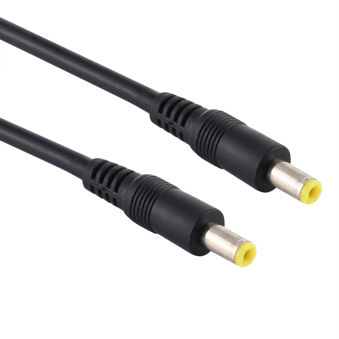 DC Power Plug 5.5 x 2.5mm Male to Male Adapter Connector Cable, Cable Length:50cm (Black)