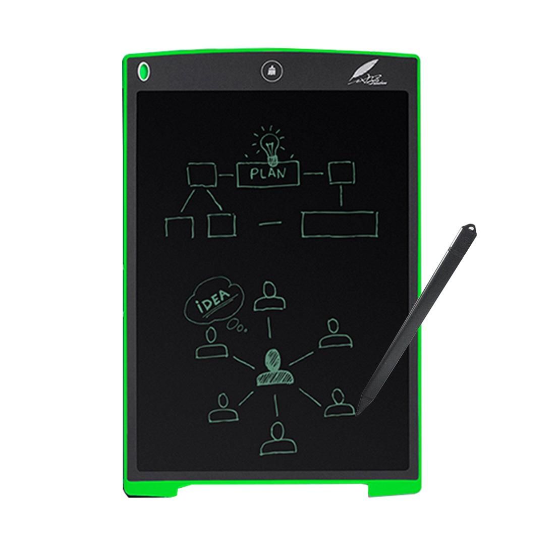 Howshow 12 inch LCD Pressure Sensing E-Note Paperless Writing Tablet / Writing Board (Green)