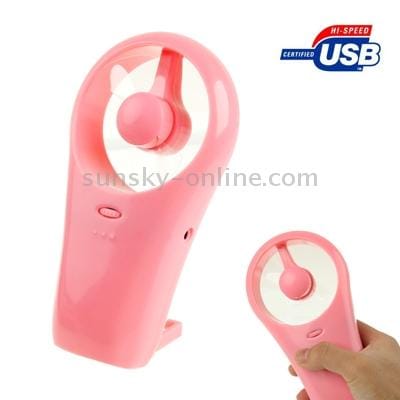 Ultra-quiet Mini USB / Battery Fan with Stand, HH-U517 (Red)