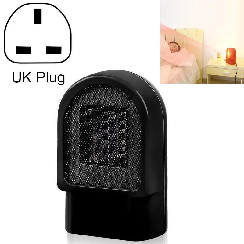 Dormitory Desktop Mini Heater, Plug Type:UK Plug (Black)