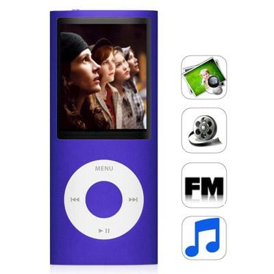 1.8 inch TFT Screen 4GB Nano 4th Style MP4 player, Support FM Radio, E-Book, Games (Dark Blue)