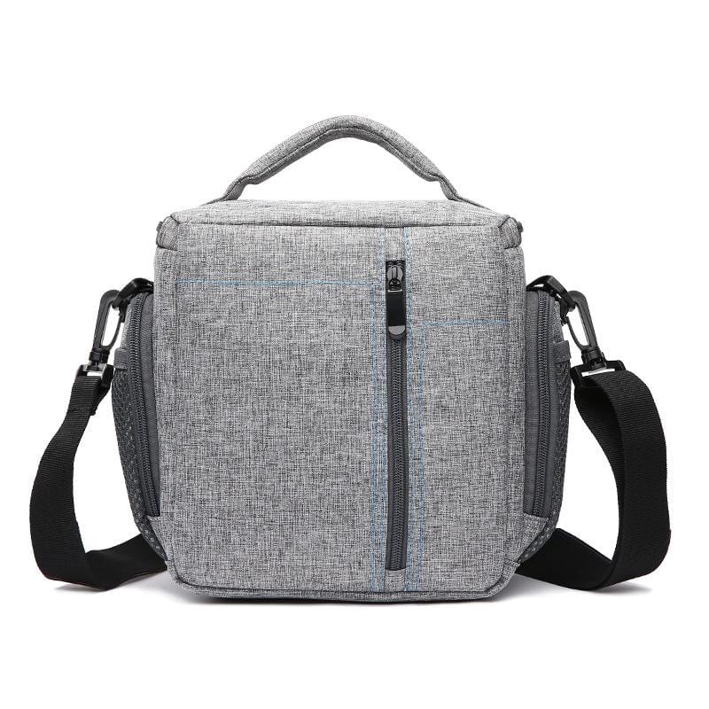 HUWANG Portable Waterproof Nylon Surface Material Outdoor Sports Sling Shoulder Bag for DSLR Cameras, Size: 23cm x 11cm x 23cm (Grey)