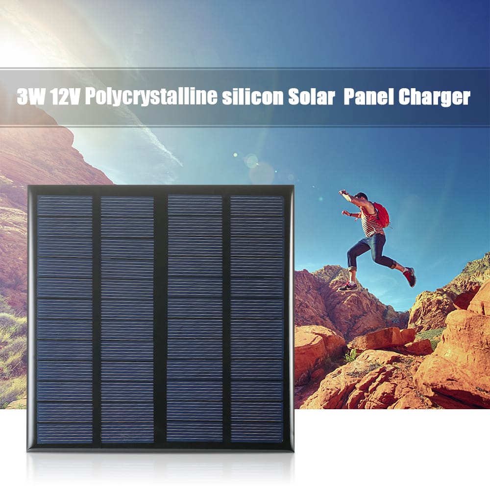 3W 12V Polycrystalline Silicon Solar Panel Solar Cell for - 3W