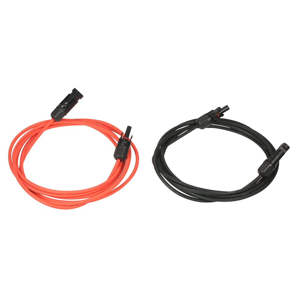1 Pair 10 Feet Black + 10 Feet Red 10AWG Solar Panel - 10 Feet