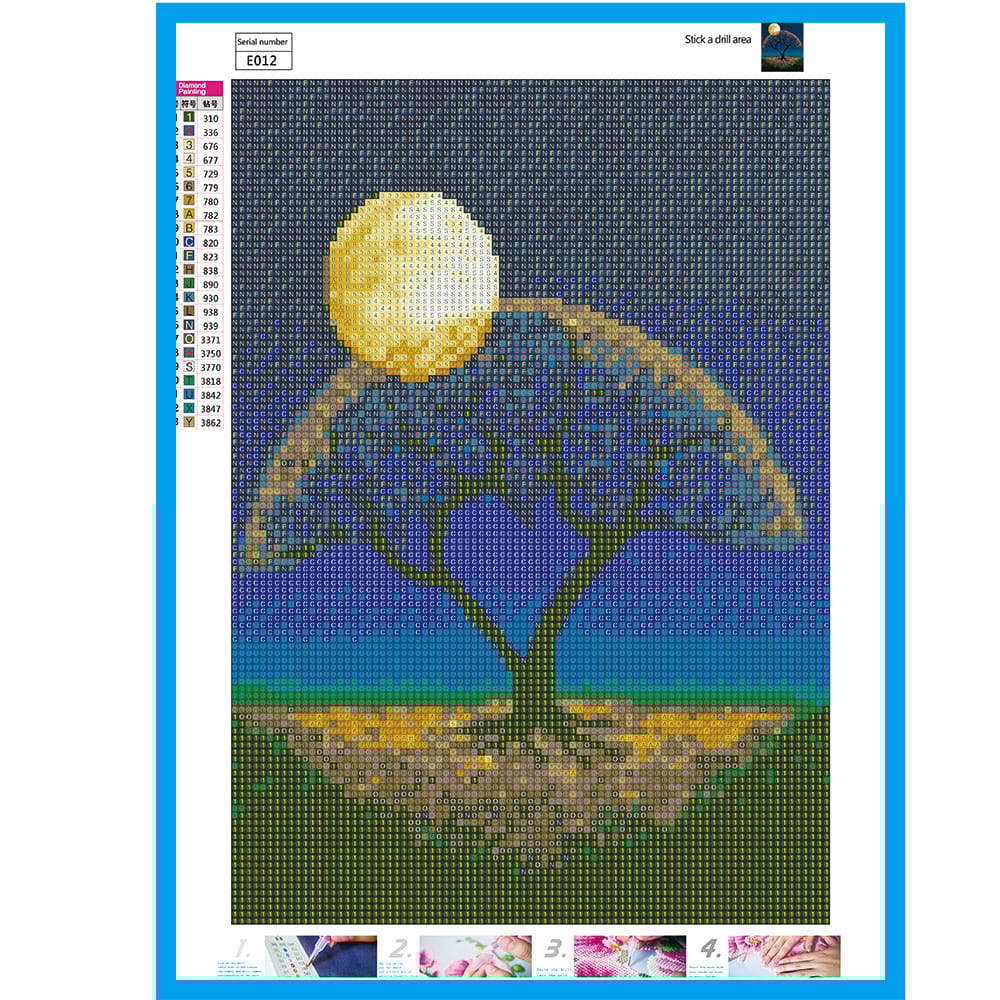 5D DIY Diamond Painting Kit Arts Crafts Embroidery Cross - 1
