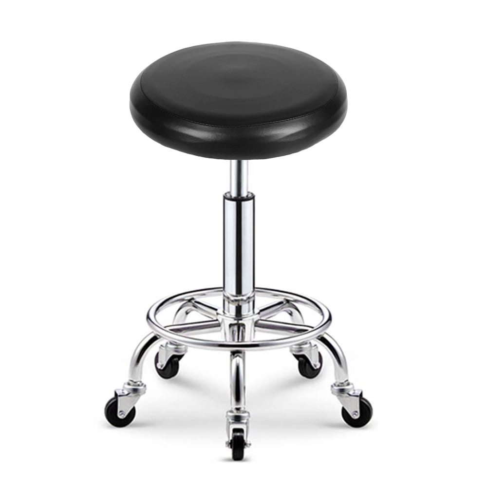 Round Elastic PU Leather Stool Cover Synthetic Bar Stool