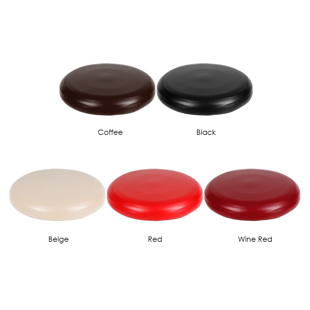 Round Elastic PU Leather Stool Cover Synthetic Bar Stool