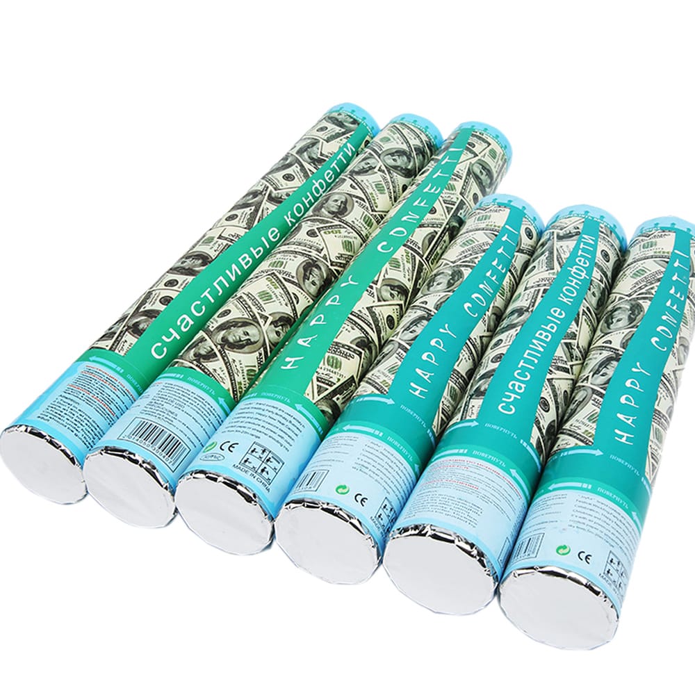 Party Cannons Spray Dollar Salvo Handheld Fireworks Wedding