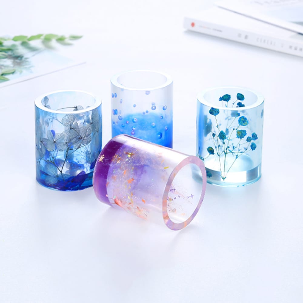 Silicone Molds DIY Making Crafts Decoration Pen Container - Round Shape