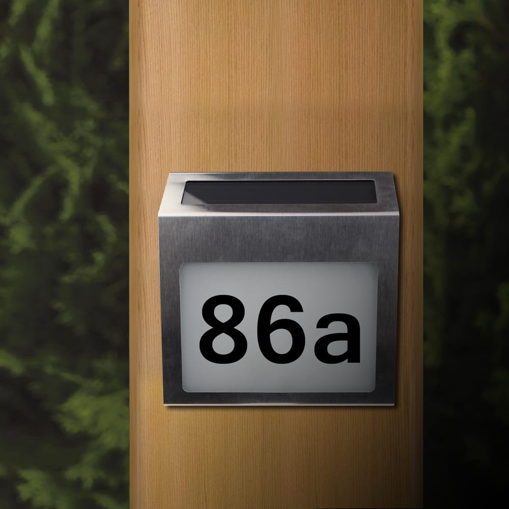 Solar Lighted Address Signs House Number For House Street
