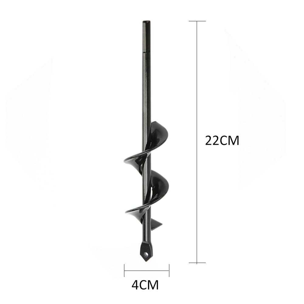 Earth Auger Spiral Drill Bit Electric Garden Planting - 4 & 22cm