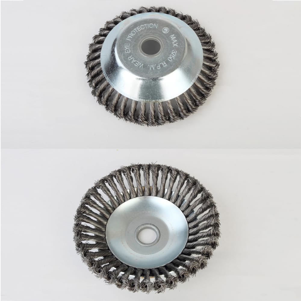 Trimmer Head Brush Cutter Outdoor Lawn Mower Head Steel Wire - 8 Inch