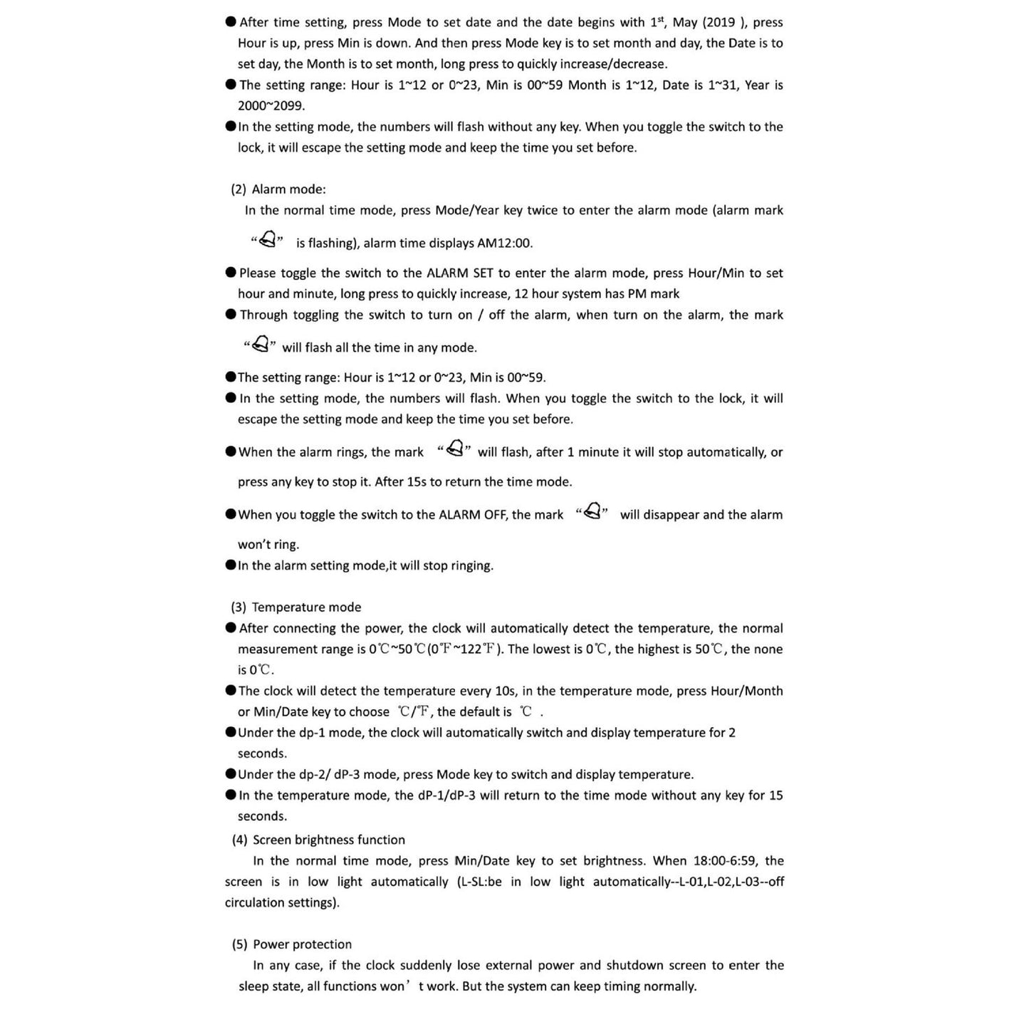 3D LED Digital Clock Electronic Table Clock Alarm Clock Wall