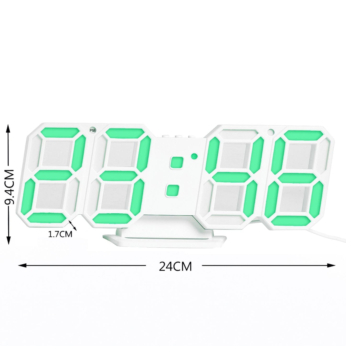3D LED Digital Clock Electronic Table Clock Alarm Clock Wall