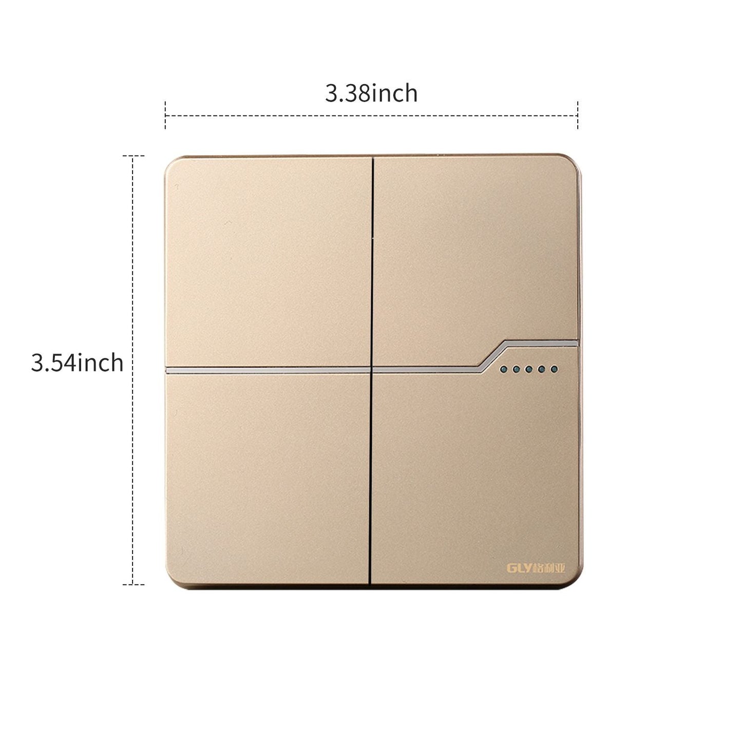 Light Switch 15A 250V Single Pole Double-Pole 3-Way - Single Pole