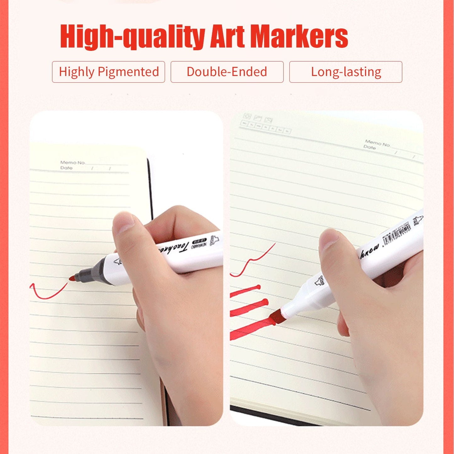 40 Colors Markers Dual Tip Marker Pen Sketching Writing - 40