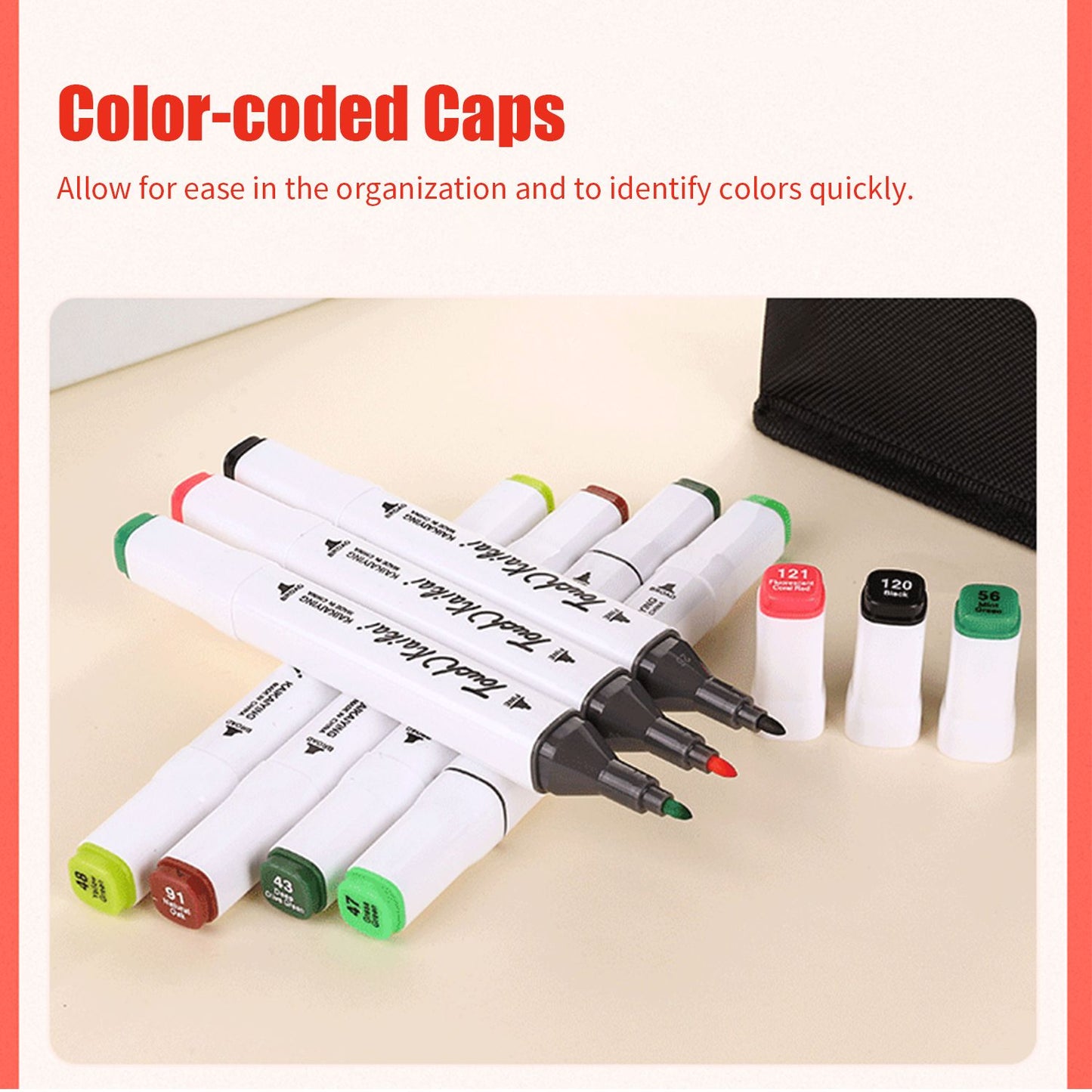 40 Colors Markers Dual Tip Marker Pen Sketching Writing - 40