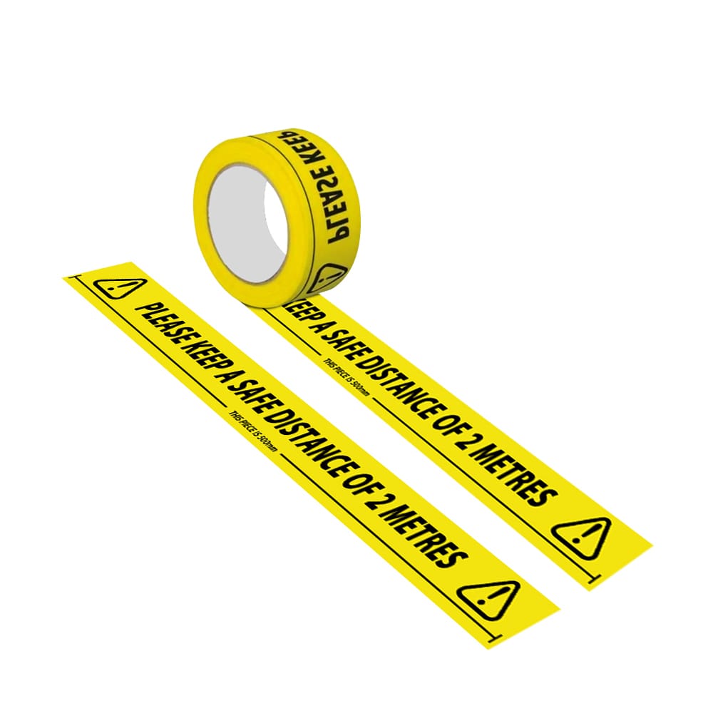 Black&Yellow Warning Tape PVC Wear-Resistant Waterproof Safe