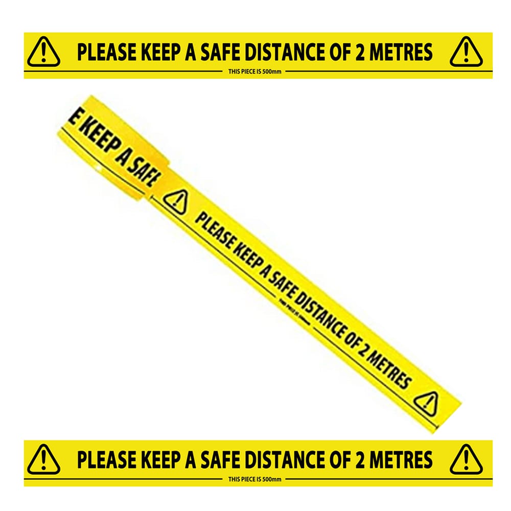Black&Yellow Warning Tape PVC Wear-Resistant Waterproof Safe