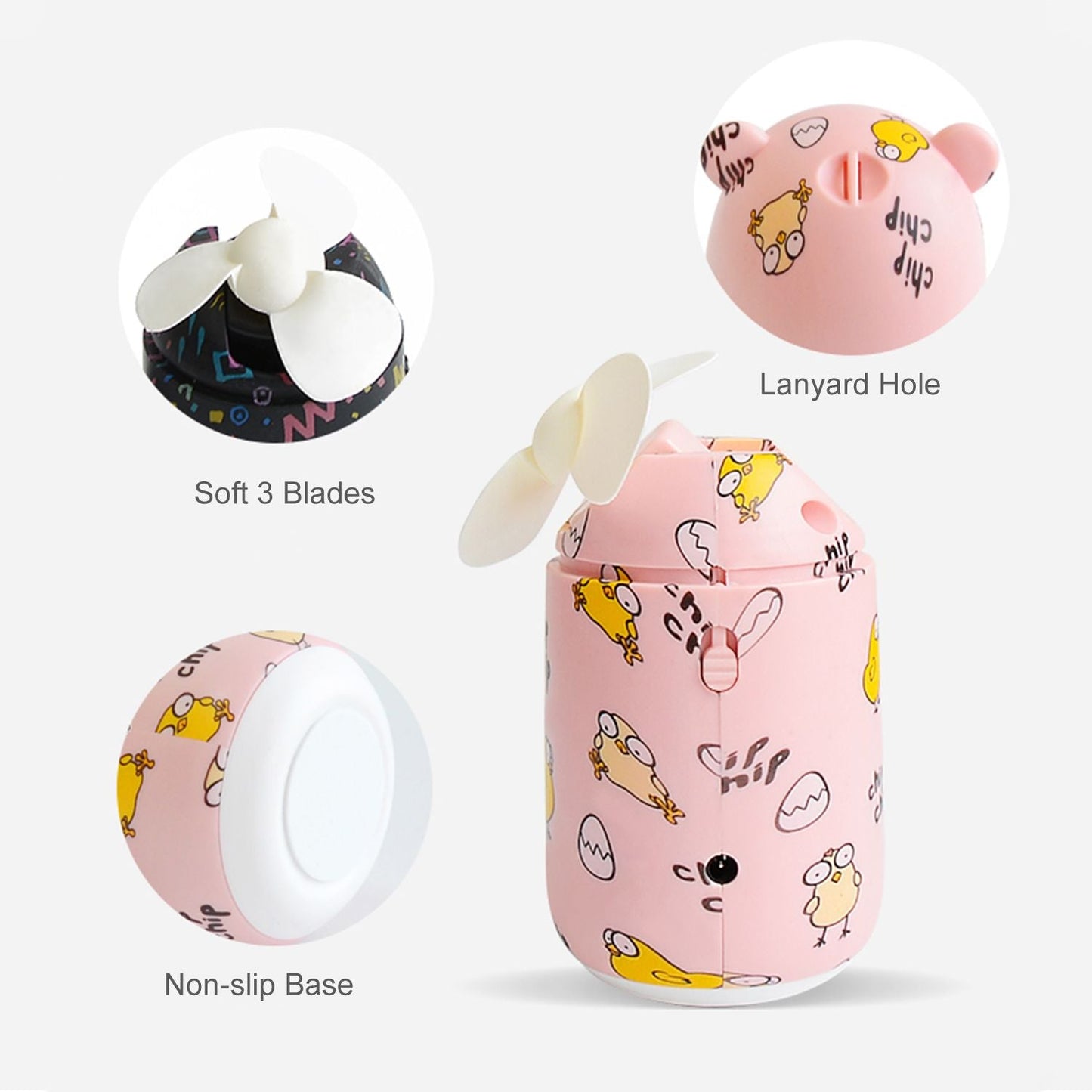 Handheld Fan Mini Fan Quiet Portable Fan Personal Desk Fan