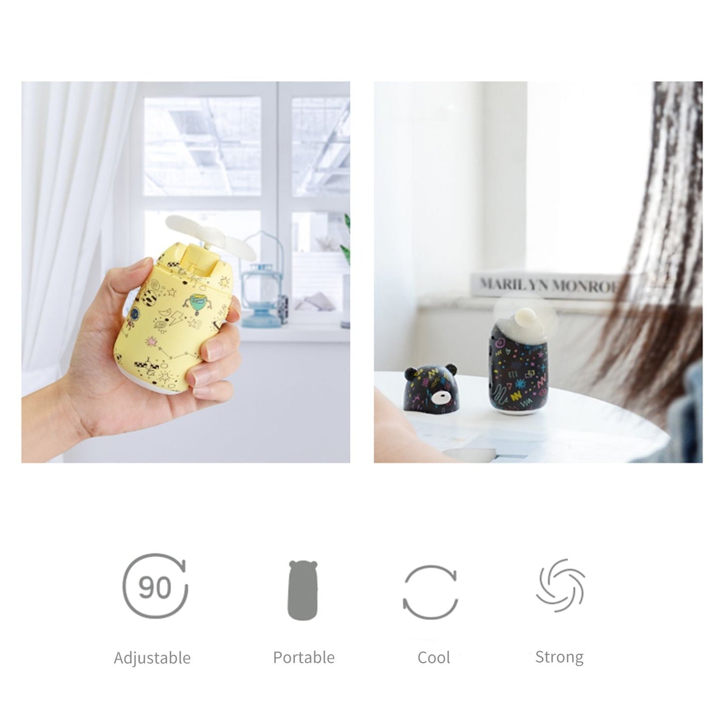 Handheld Fan Mini Fan Quiet Portable Fan Personal Desk Fan