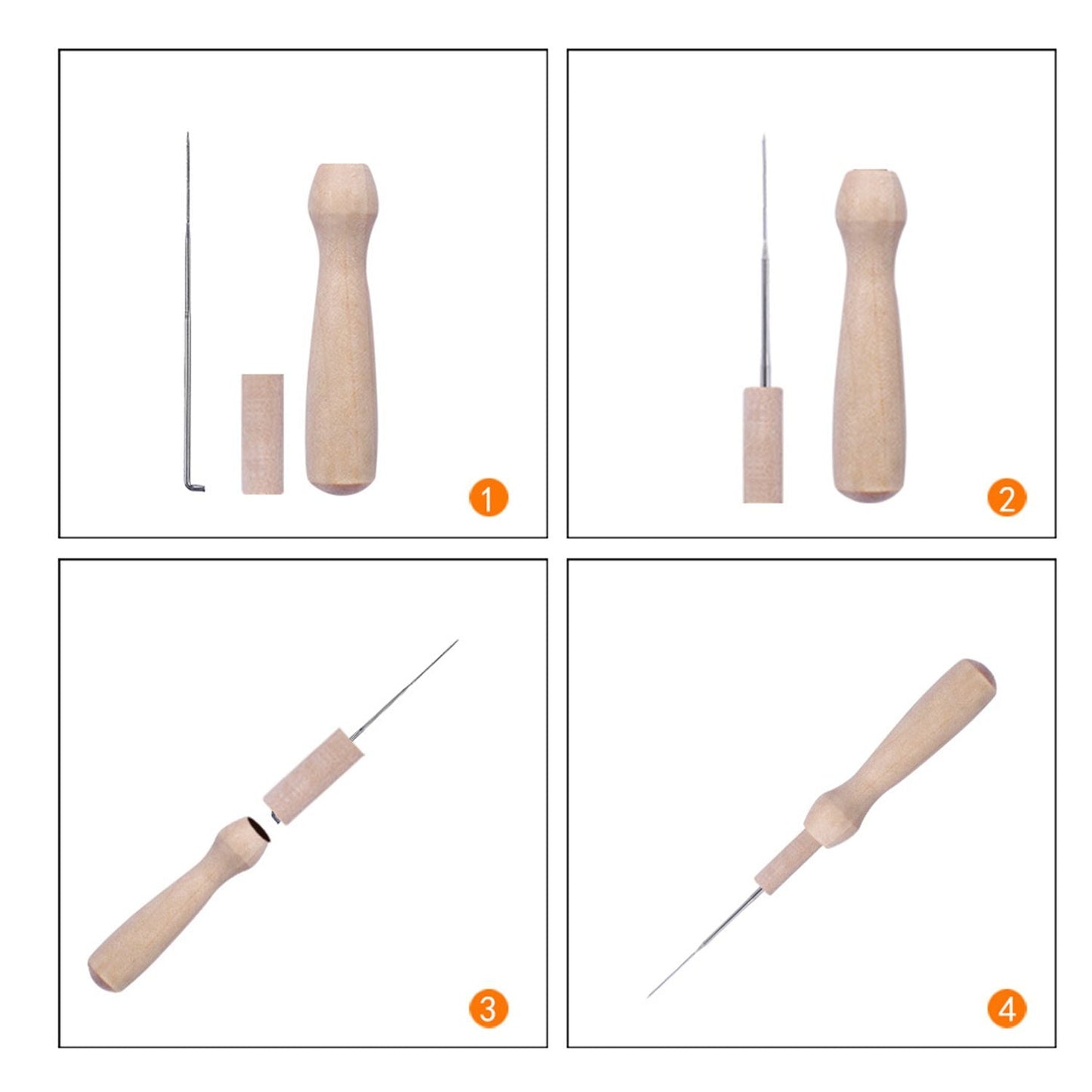 Needle Felting Kit Wool Roving 25 Colors Set Needle Felting