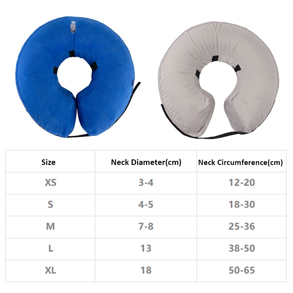 Pet Protective Inflatable Collar Soft Comfortable Washable - L
