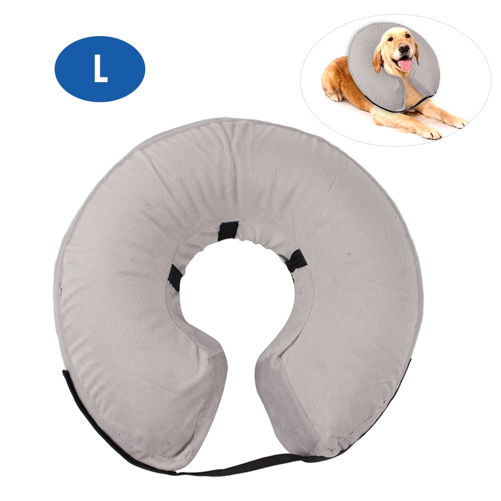 Pet Protective Inflatable Collar Soft Comfortable Washable - L
