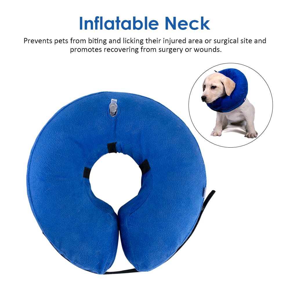 Pet Protective Inflatable Collar Soft Comfortable Washable - S