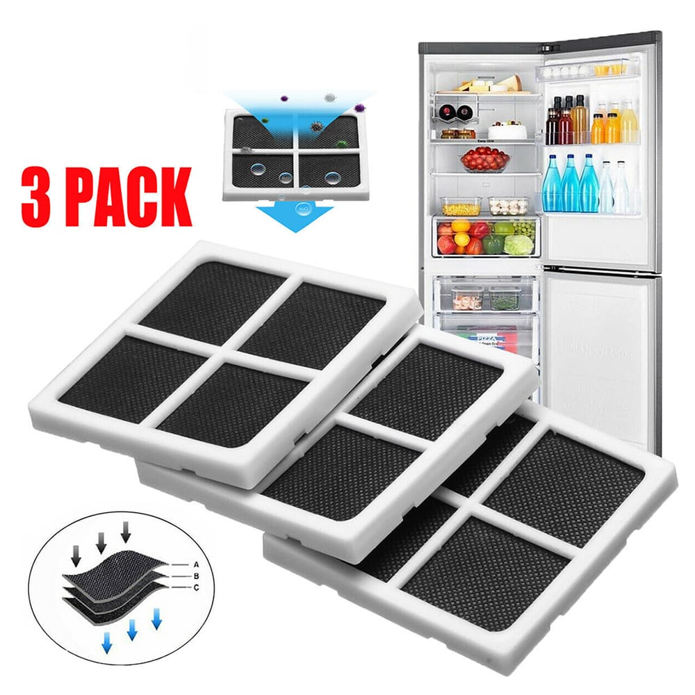 3PCS OPP Package Replaceable Refrigerator Air Filter