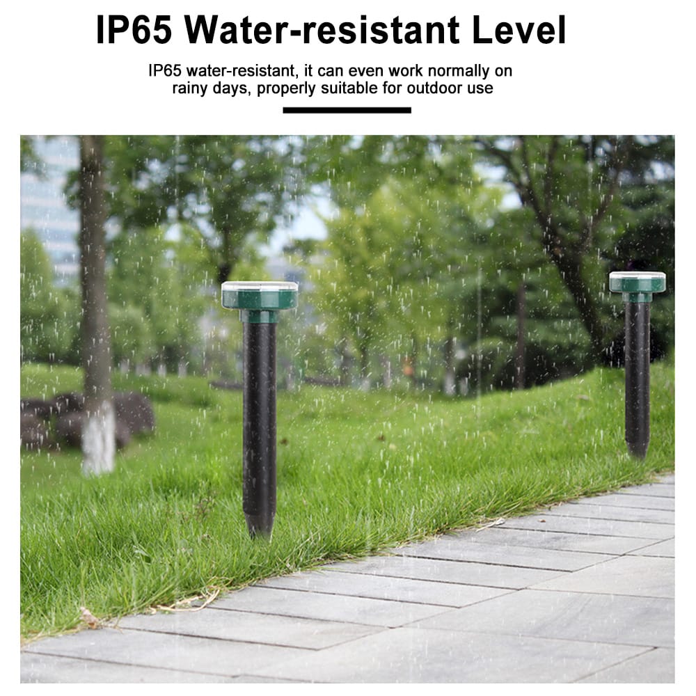 Solar Powered Mouse Repeller Ultrasonic Pest Repeller Gopher