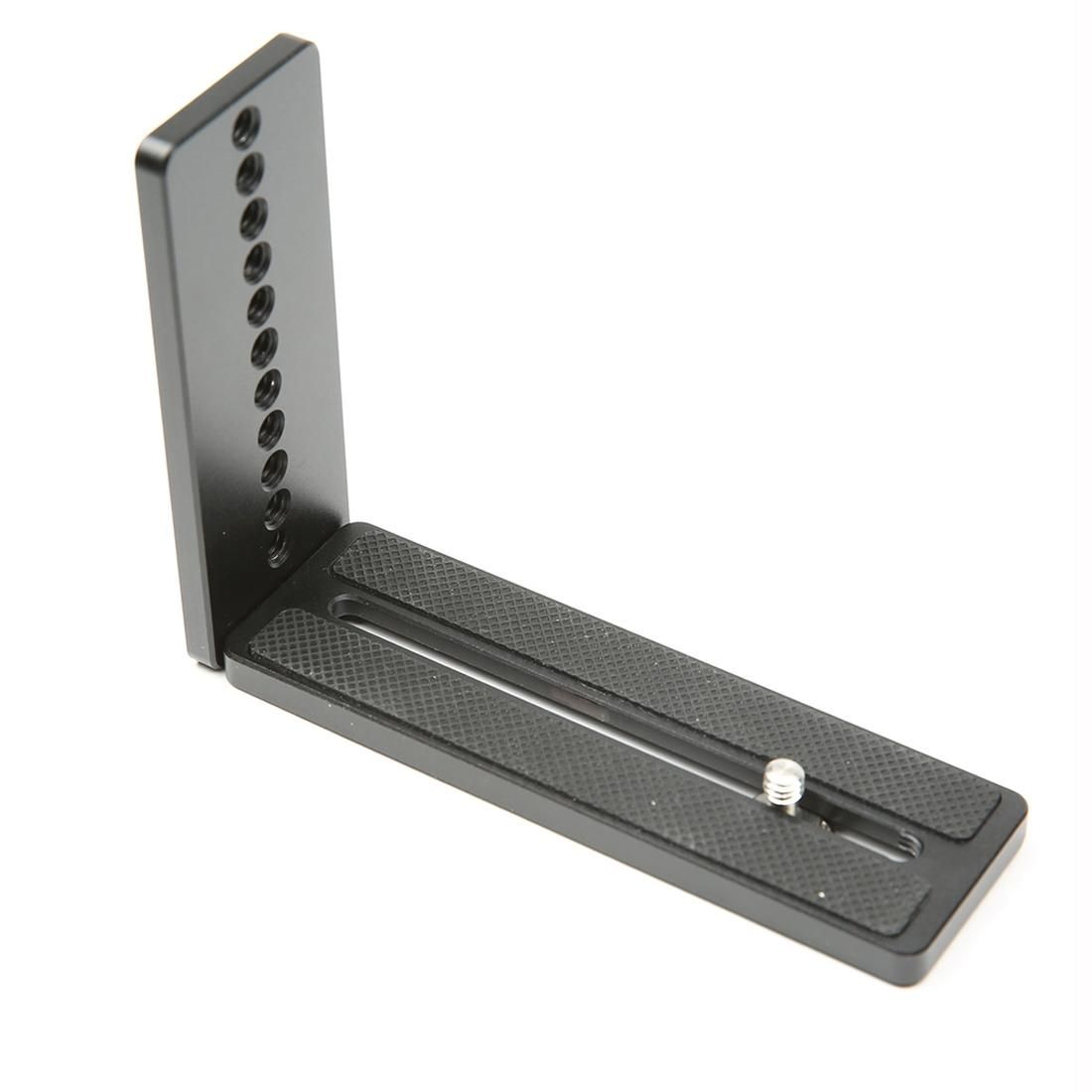 Universal Vertical Shoot Quick Release L Plate Bracket Base Holder (Black)