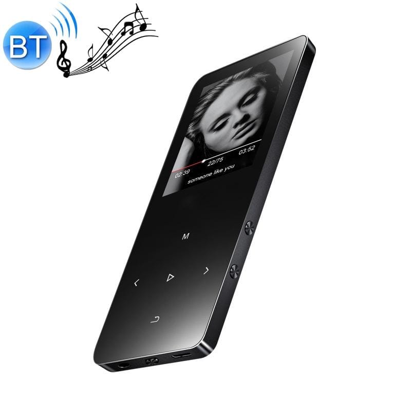 X2 1.8 inch Touch Screen Metal Bluetooth MP3 MP4 Hifi Sound Music Player 16GB (Black)