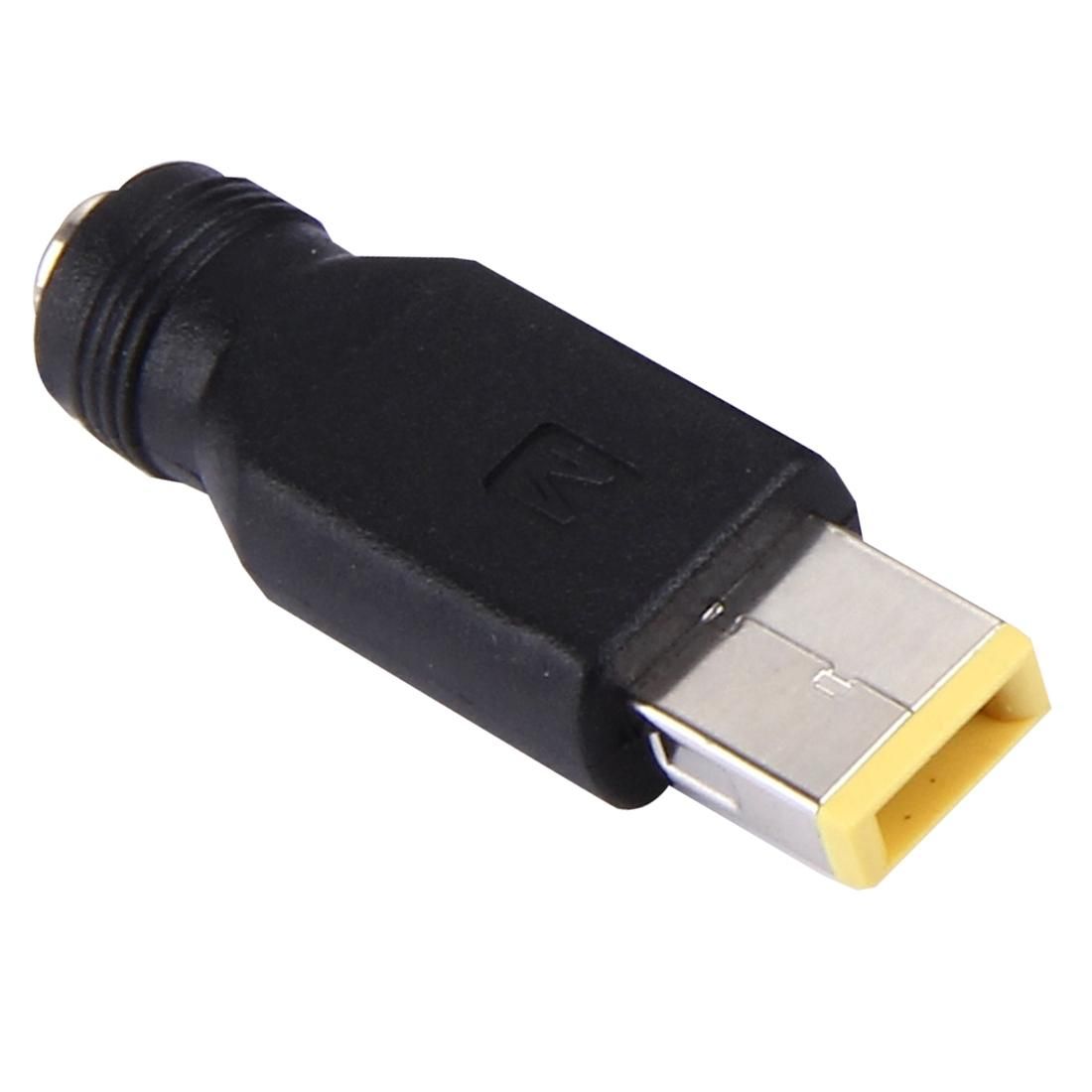 5.5x2.1mm Female to Big Square Male Interfaces Power Adapters for Lenovo Laptop Notebook